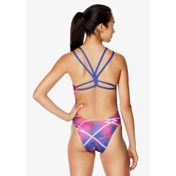 Speedo Women's SIZE 26 Swimsuit One Piece Endurance Fixed Back Double St… - Picture 2 of 5